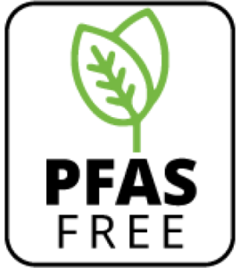 Badge for PFAS free.